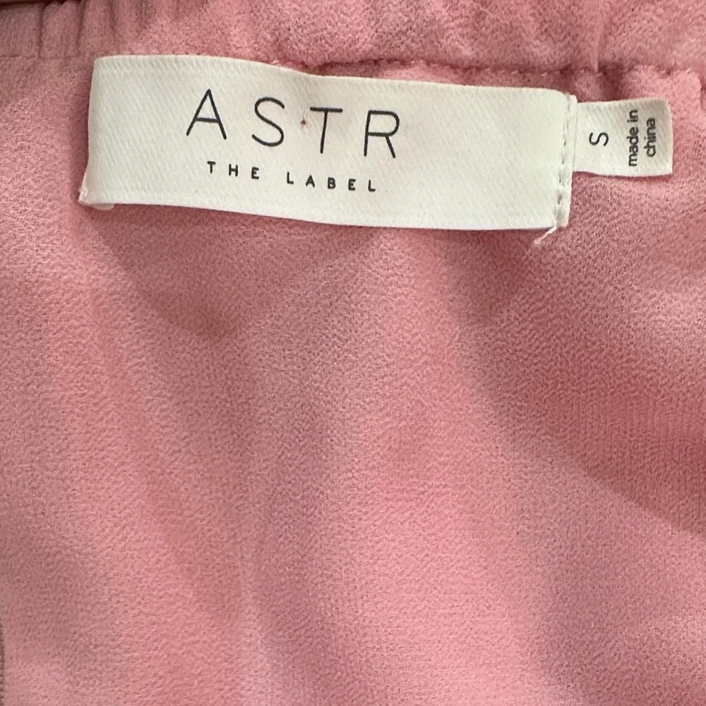 ASTR The Label Roseline Floral Pink Cottagecore Vacation Boho Maxi Dress Size S